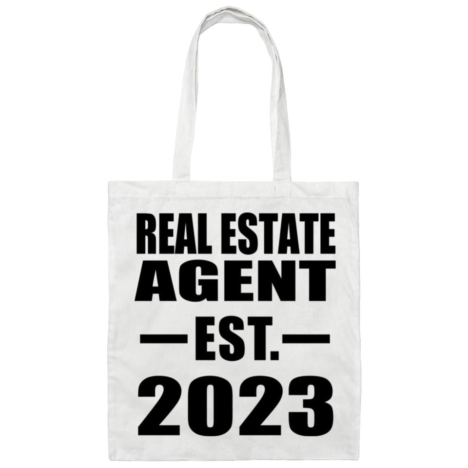 Real Estate Agent Established EST. 2023 - Tote Bag White