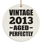 11th Birthday Vintage 2013 Aged Perfectly - Circle Ornament