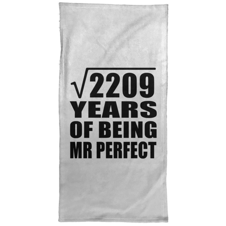 47th Anniversary Square Root of 2209 Years of Mr Perfect - Hand Towel