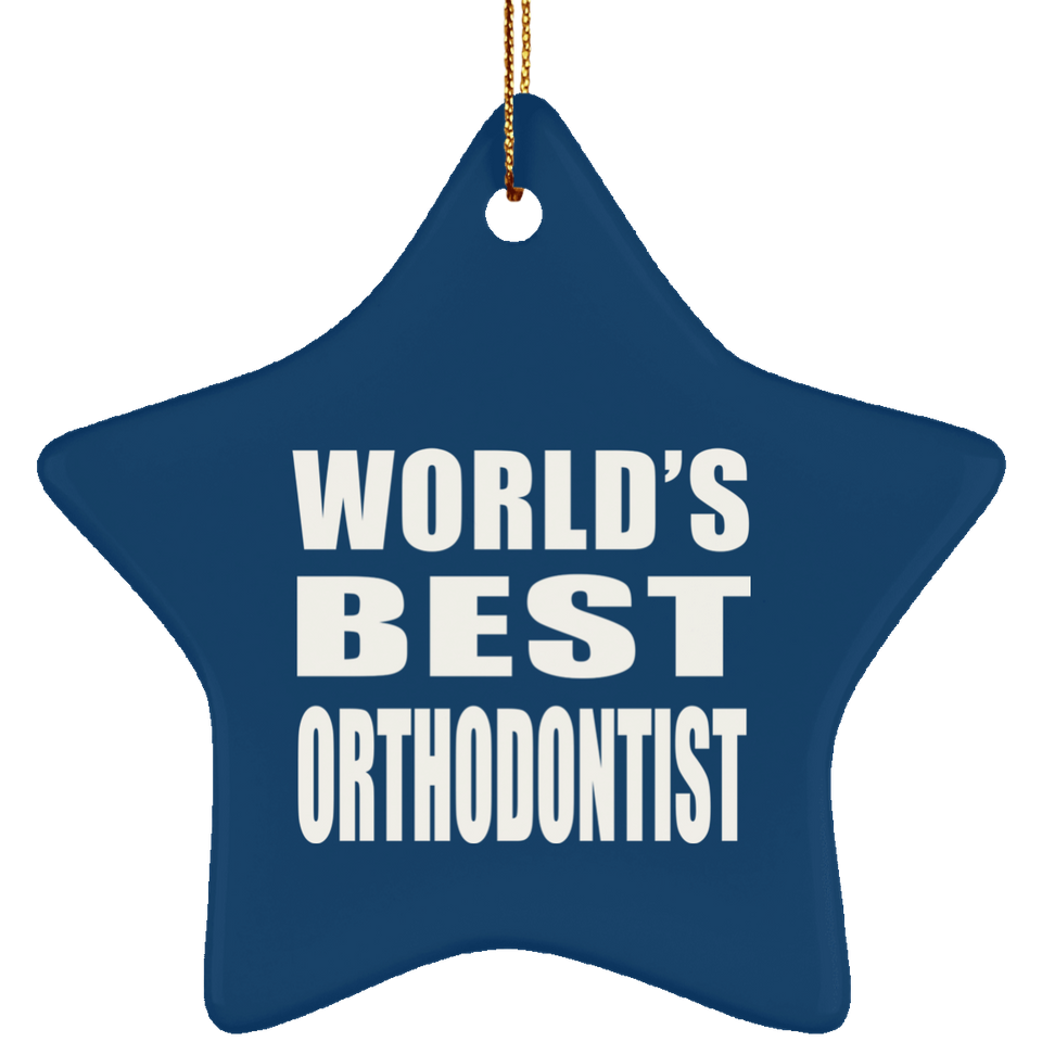 World's Best Orthodontist - Star Ornament