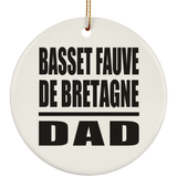 Basset Fauve De Bretagne Dad - Circle Ornament