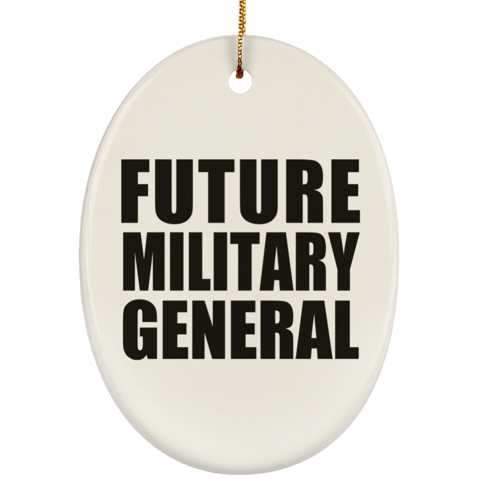 Future Military General - Oval Ornament