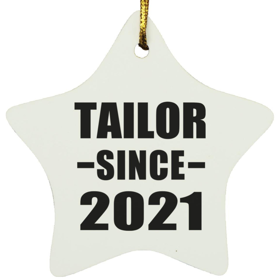 Tailor Since 2021 - Star Ornament