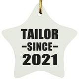 Tailor Since 2021 - Star Ornament