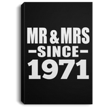 53rd Anniversary Mr & Mrs Since 1971 - Canvas Portrait