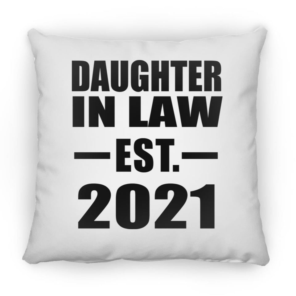 Daughter In Law Established EST. 2021 - Throw Pillow
