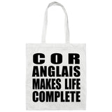 Cor Anglais Makes Life Complete - Tote Bag White