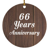 66th Anniversary 66 Years Anniversary - Circle Ornament D