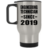 Engineering Technician Since 2019 - Silver Travel Mug