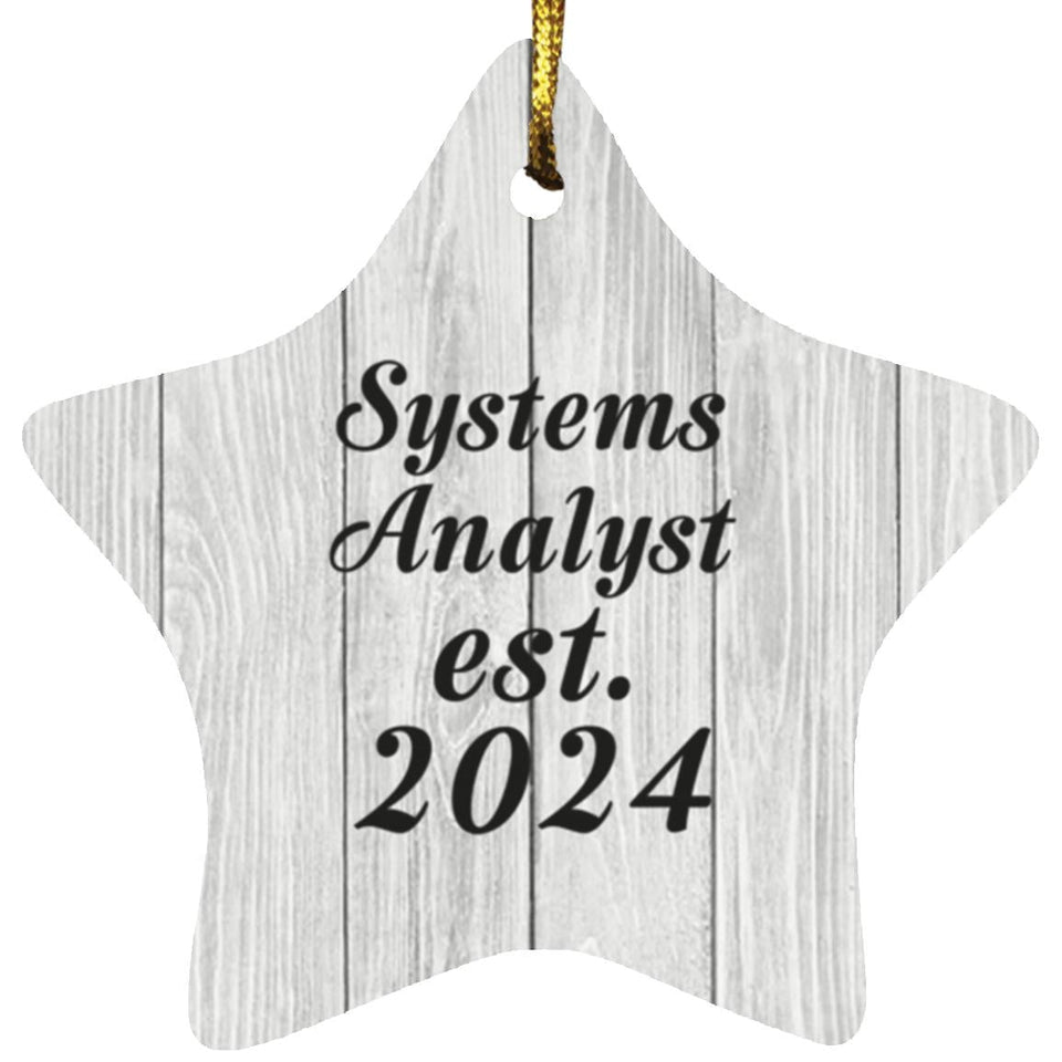 Systems Analyst Established Est. 2024 - Star Ornament F