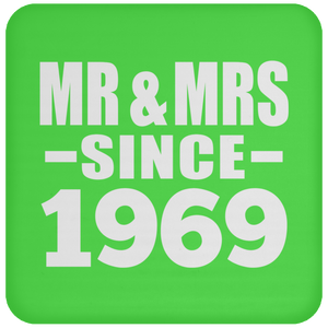 55th Anniversary Mr & Mrs Since 1969 - Drink Coaster