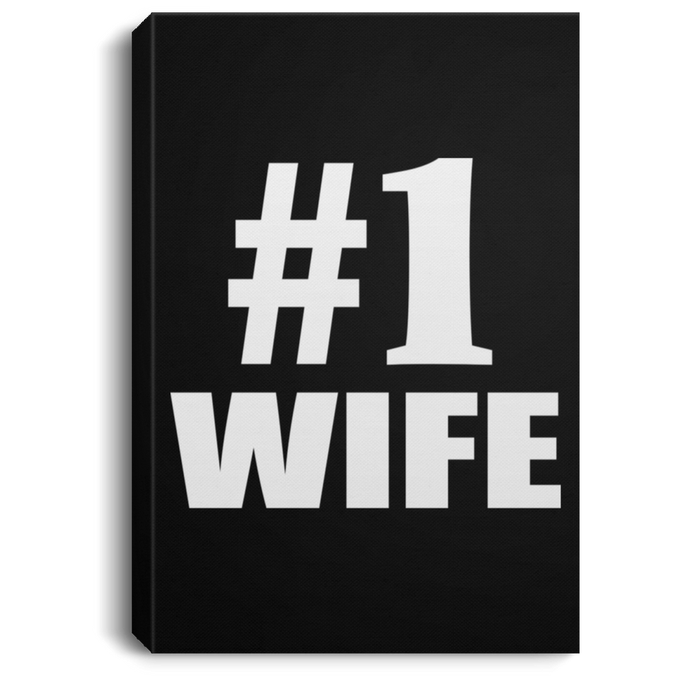 Number One #1 Wife - Canvas Portrait