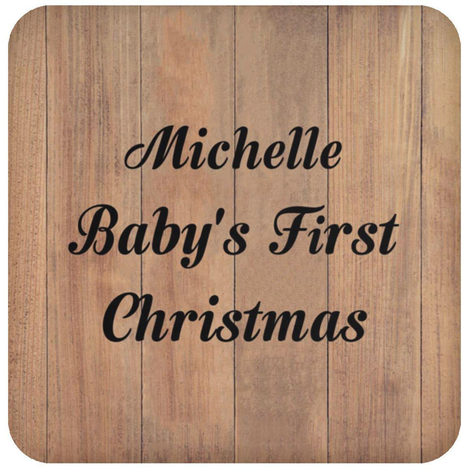 Michelle Baby's First Christmas - Drink Coaster C