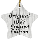 87th Birthday Original 1937 Limited Edition - Star Ornament F