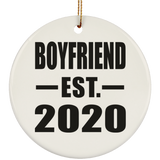 Boyfriend Established EST. 2020 - Circle Ornament