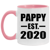 Pappy Established EST. 2020 - 11oz Accent Mug Pink