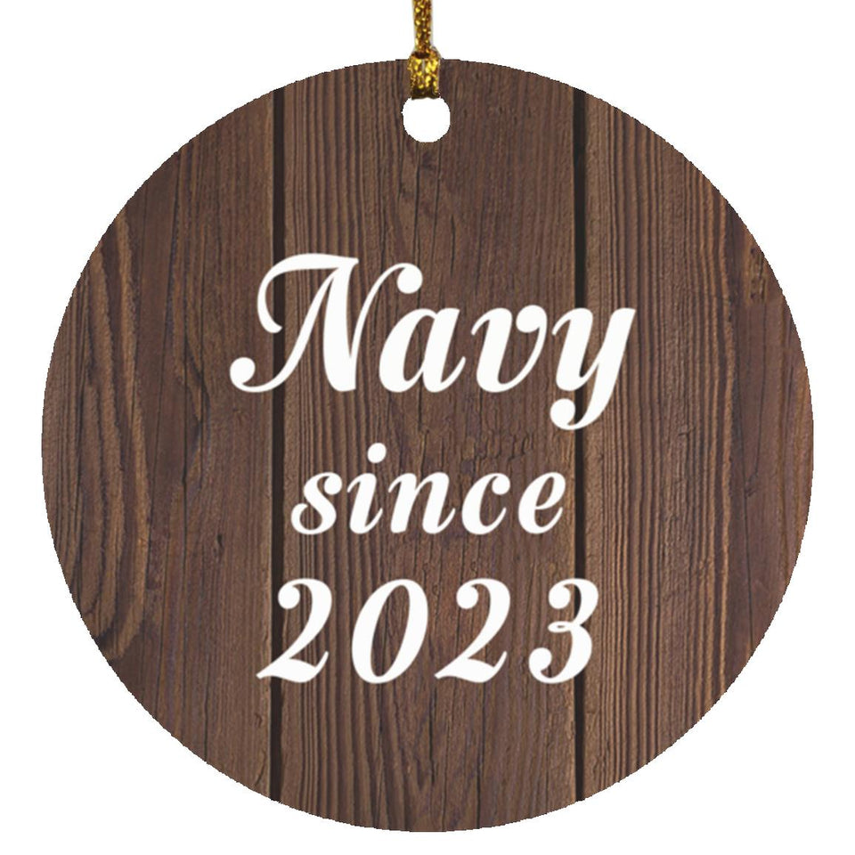 Navy Since 2023 - Circle Ornament D