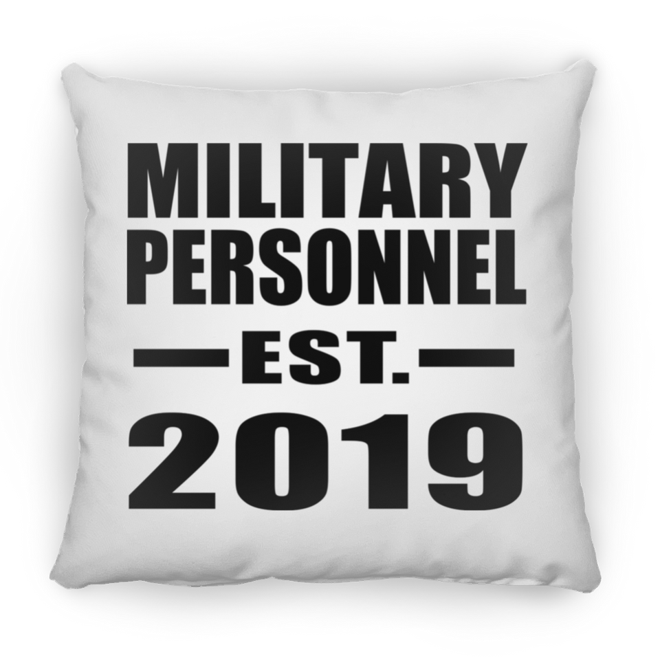 Military Personnel Established EST. 2019 - Throw Pillow