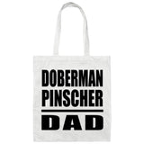 Doberman Pinscher Dad - Tote Bag White