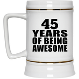 45th Birthday 45 Years Of Being Awesome - Beer Stein