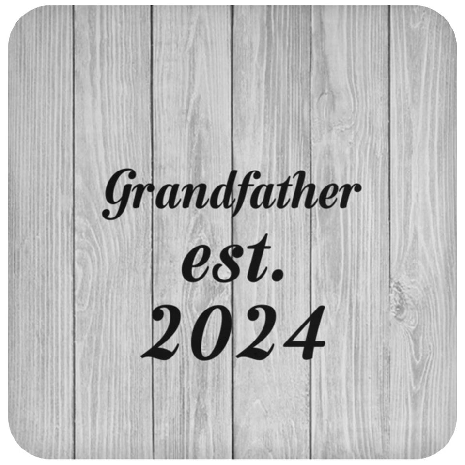 Grandfather Established Est. 2024 - Drink Coaster F