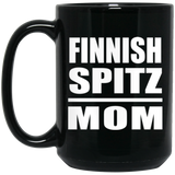 Finnish Spitz Mom - 15oz Coffee Mug Black