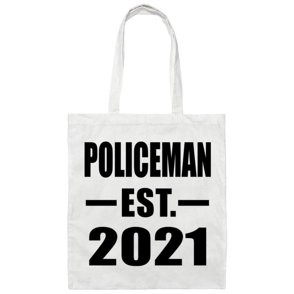Policeman Established EST. 2021 - Tote Bag White