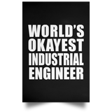 World's Okayest Industrial Engineer - Poster Portrait