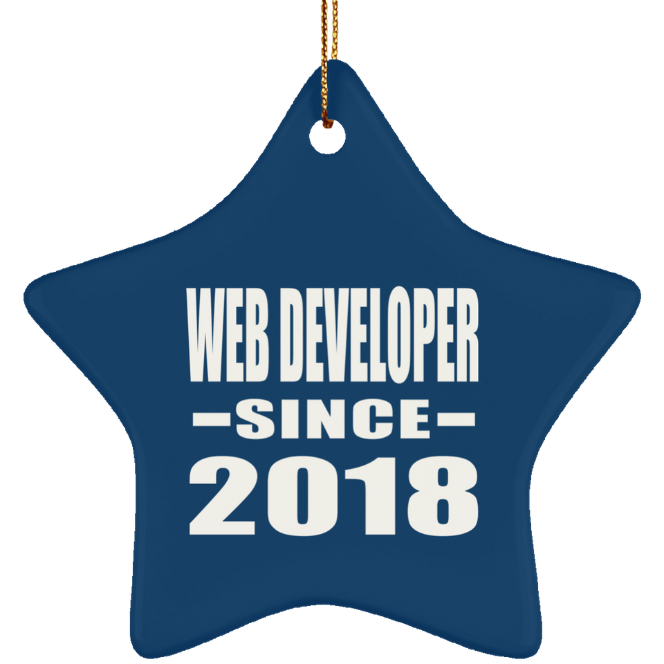 Web Developer Since 2018 - Star Ornament