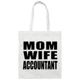 Mom Wife Accountant - Tote Bag White