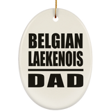 Belgian Laekenois Dad - Oval Ornament
