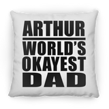 Arthur World's Okayest Dad - Throw Pillow