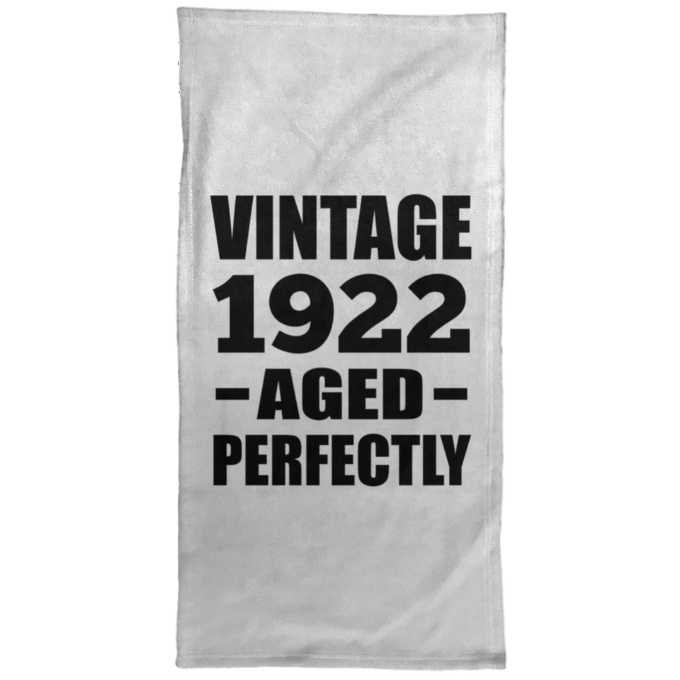 102nd Birthday Vintage 1922 Aged Perfectly - Hand Towel