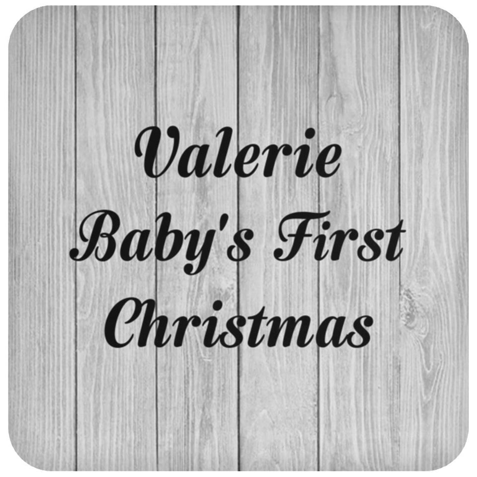 Valerie Baby's First Christmas - Drink Coaster F