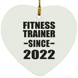 Fitness Trainer Since 2022 - Heart Ornament