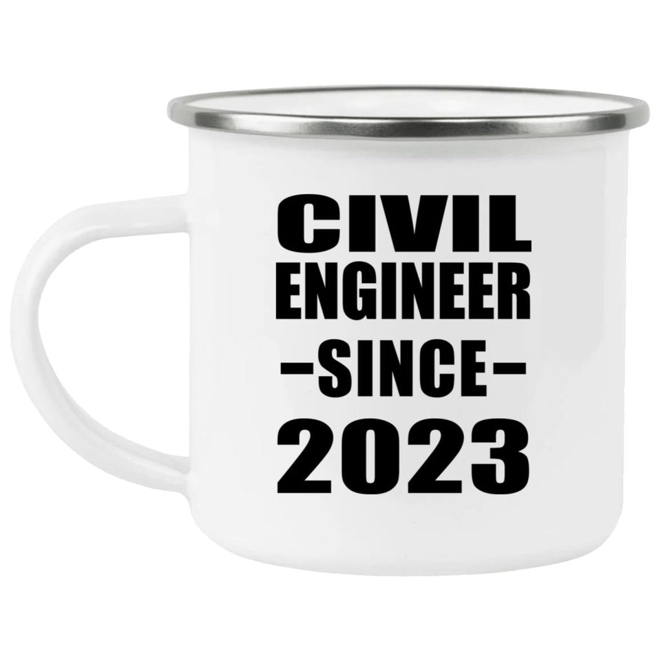 Civil Engineer Since 2023 - 12oz Camping Mug