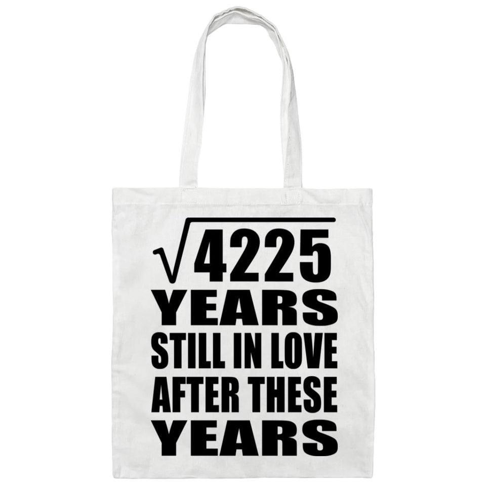 65th Anniversary Square Root of 4225 Years Still In Love - Tote Bag White