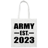 Army Established EST. 2023 - Tote Bag White