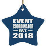 Event Coordinator Established EST. 2018 - Star Ornament
