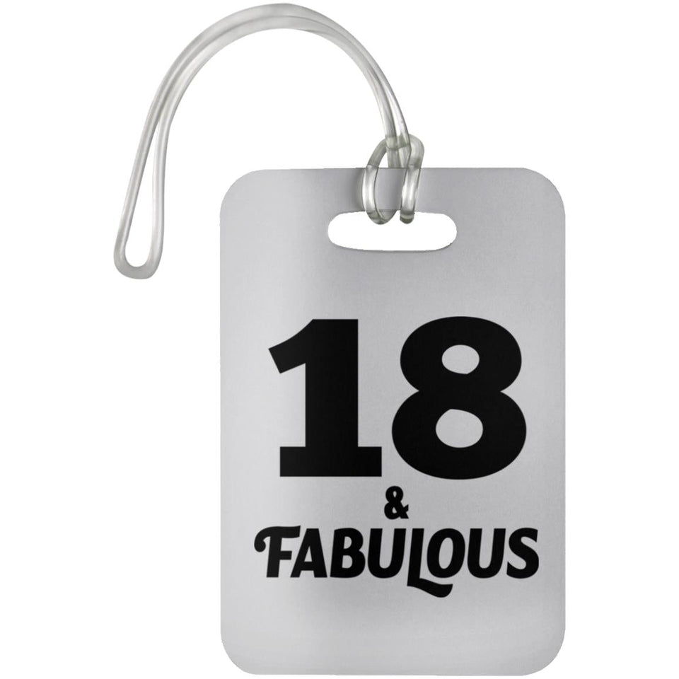 18th Birthday 18 & Fabulous - Luggage Bag Tag