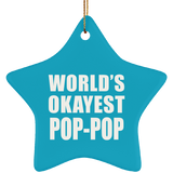 World's Okayest Pop-Pop - Star Ornament