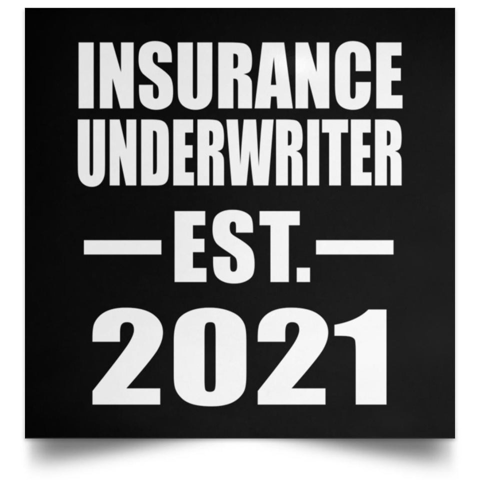 Insurance Underwriter Established EST. 2021 - Poster Square