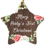 Mary Baby's First Christmas - Star Ornament A