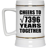 86th Anniversary Cheers To Square Root of 7396 Years Together - Beer Stein