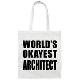 World's Okayest Architect - Tote Bag White