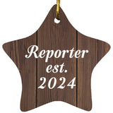Reporter Established Est. 2024 - Star Ornament D