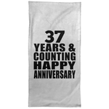 Happy 37th Anniversary 37 Years & Counting - Hand Towel