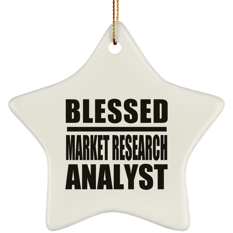 Blessed Market Research Analyst - Star Ornament