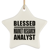 Blessed Market Research Analyst - Star Ornament