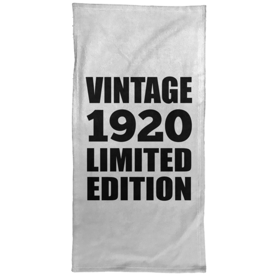 104th Birthday Vintage 1920 Limited Edition - Hand Towel
